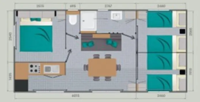 Mobil Glamping Confort D'un Sans Les Contraintes Piscine Promotion Septembre 3 - 2 Sdb -climatisé - 300m De La - Piscine - Parking - Campeggio