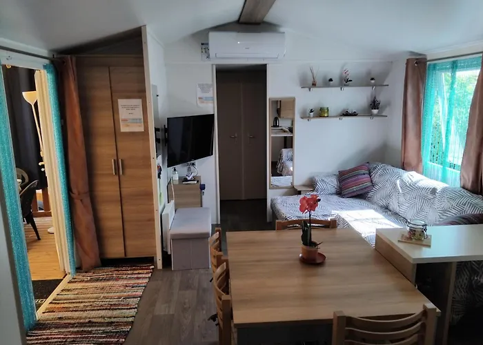 Mobil Glamping Confort D'un Sans Les Contraintes Piscine Promotion Septembre 3 - 2 Sdb -climatisé - 300m De La - Piscine - Parking - Campeggio *